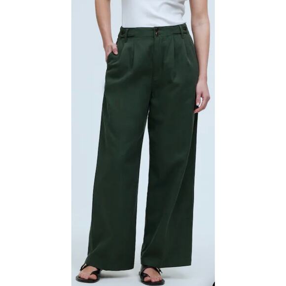 Madewell The Harlow Wide-Leg Pant Drapey Twill Women's 8 Relaxc Casual Wardrobe - Picture 1 of 10